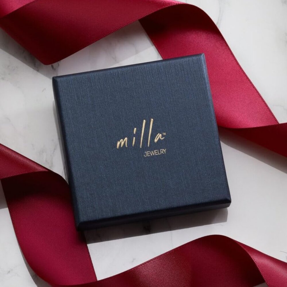 Sterling Silver Rings for Women - Dainty Stackable Open Circle & Chain Gold Ring - Picture 6 of 6